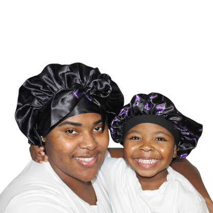 Reversible Satin Bonnet Duo